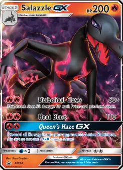 Pokémon-Karte Salazzle GX SM63