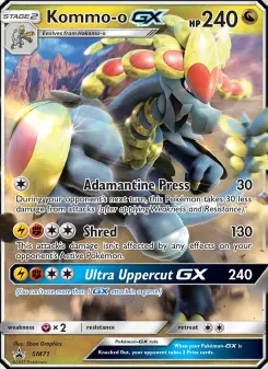 Pokémon-Karte Kommo-o GX SM71