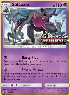 Pokémon-Karte Salazzle SM73