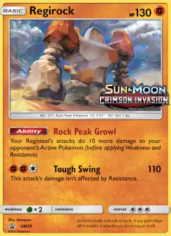 Pokémon-Karte Regirock SM74