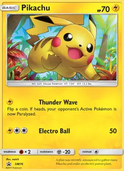 Pokémon-Karte Pikachu SM76