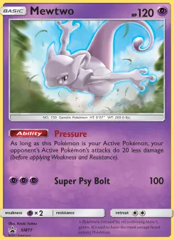 Pokémon-Karte Mewtwo SM77