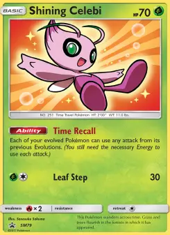 Pokémon-Karte Shining Celebi SM79