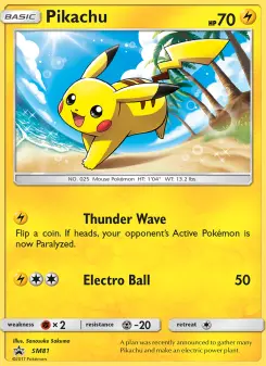 Pokémon-Karte Pikachu SM81