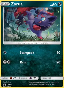 Pokémon-Karte Zorua SM83
