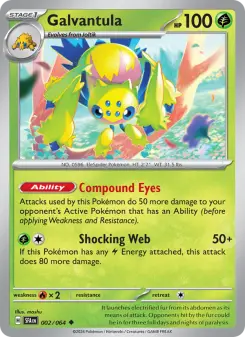 Pokémon-Karte Galvantula 002/064