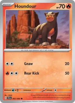 Pokémon-Karte Houndour 007/064