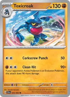 Pokémon-Karte Toxicroak 024/064