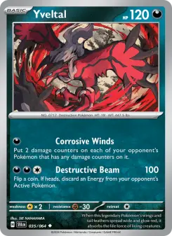 Pokémon-Karte Yveltal 035/064