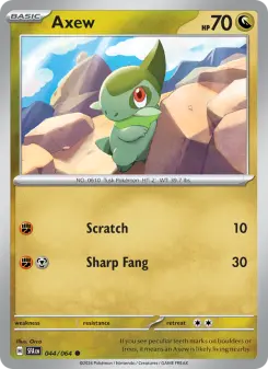 Pokémon-Karte Axew 044/064