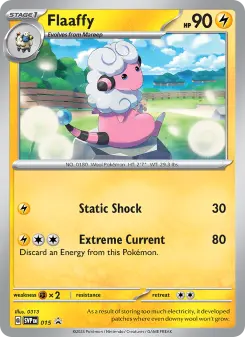 Pokémon-Karte Flaaffy 015/225