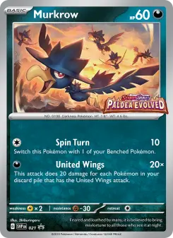 Pokémon-Karte Murkrow 021/225