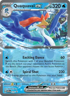 Pokémon-Karte Quaquaval ex 035/225