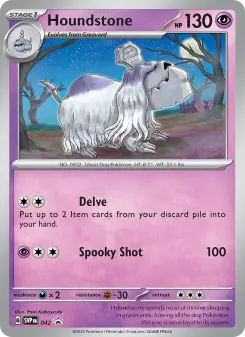 Pokémon-Karte Houndstone 042/225
