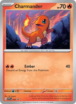 Pokémon-Karte Charmander 047/225
