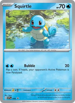 Pokémon-Karte Squirtle 048/225