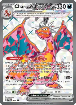 Pokémon-Karte Charizard ex 056/225