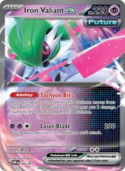 Pokémon-Karte Iron Valiant ex 068/225