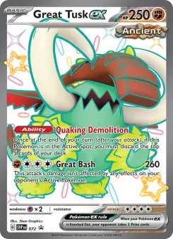 Pokémon-Karte Great Tusk ex 072/225