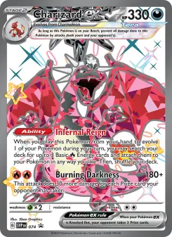 Pokémon-Karte Charizard ex 074/225