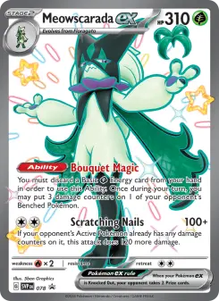 Pokémon-Karte Meowscarada ex 078/225