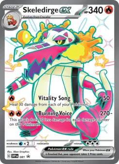 Pokémon-Karte Skeledirge ex 081/225
