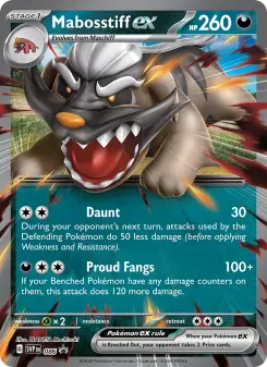 Pokémon-Karte Mabosstiff ex 086/225