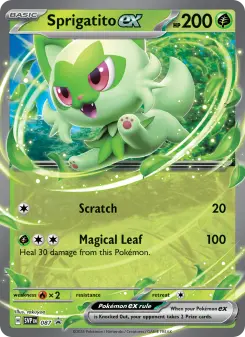 Pokémon-Karte Sprigatito ex 087/225