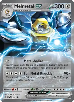 Pokémon-Karte Melmetal ex 104/225