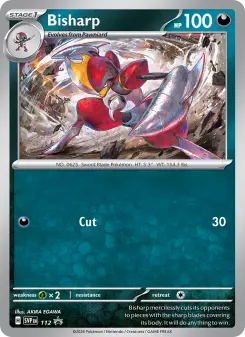Pokémon-Karte Bisharp 112/225