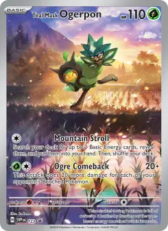 Pokémon-Karte Teal Mask Ogerpon 123/225
