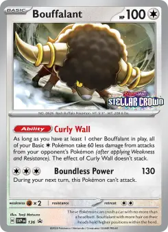 Pokémon-Karte Bouffalant 136/225