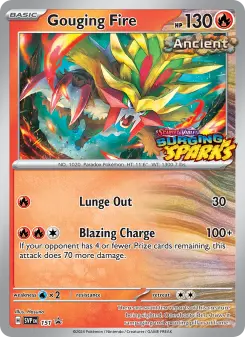 Pokémon-Karte Gouging Fire 151/225