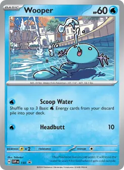Pokémon-Karte Wooper 155/225
