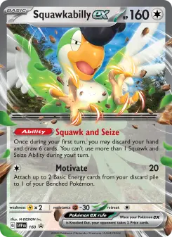 Pokémon-Karte Squawkabilly ex 160/225