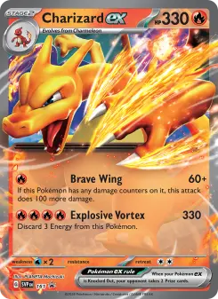 Pokémon-Karte Charizard ex 161/225