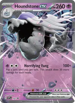 Pokémon-Karte Houndstone ex 162/225
