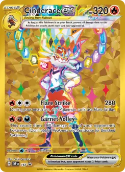 Pokémon-Karte Cinderace ex 163/225