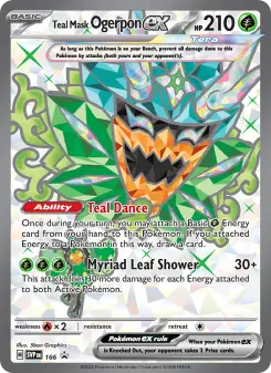 Pokémon-Karte Teal Mask Ogerpon ex 166/225