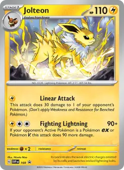 Pokémon-Karte Jolteon 169/225