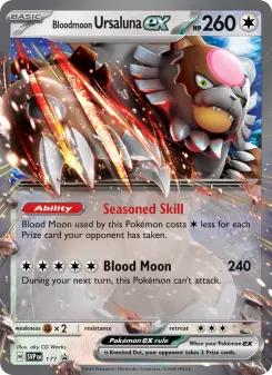 Pokémon-Karte Bloodmoon Ursaluna ex 177/225