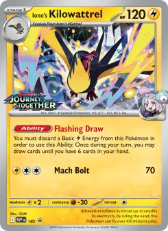 Pokémon-Karte Iono's Kilowattrel 182/225