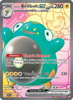 Pokémon-Karte Iono's Bellibolt ex 194/225