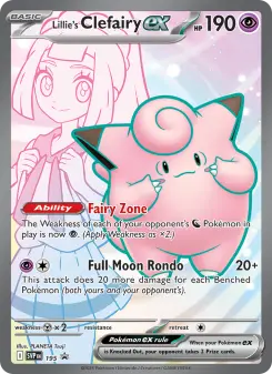 Pokémon-Karte Lillie's Clefairy ex 195/225