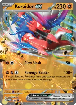 Pokémon-Karte Koraidon ex 197/225