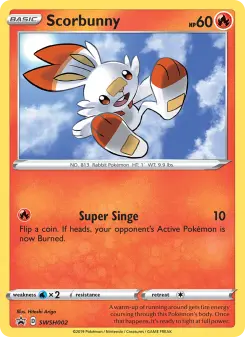 Pokémon-Karte Scorbunny SWSH002