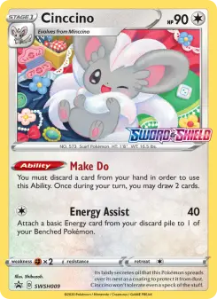 Pokémon-Karte Cinccino SWSH009