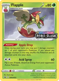 Pokémon-Karte Flapple SWSH022