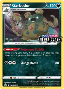 Pokémon-Karte Garbodor SWSH025