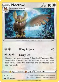 Pokémon-Karte Noctowl SWSH027
